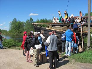 Children from Puhja school on a river trip