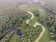 Small obstacle in Laeva river | Gallery Laeva river, Aiu floodplain, before restoring 