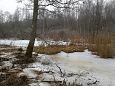 Project site, cleaning the riverbank, spring 2014 | Gallery Small obstacle in Laeva river 